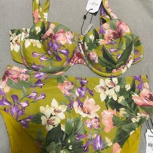 Express Body Contour Floral Bikini Set -brand new with tags